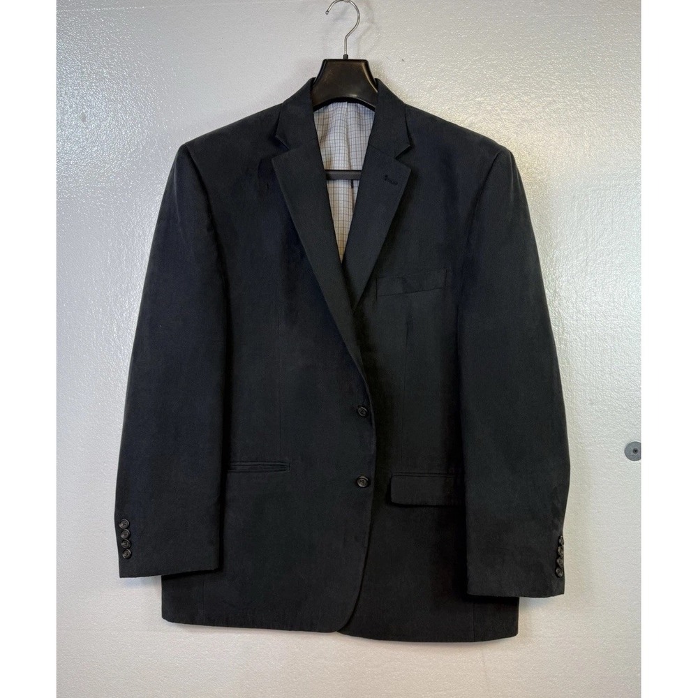 Ralph Lauren Mens Sport Coat Blazer Sz 46R Dark Gray Jacket Two Button
